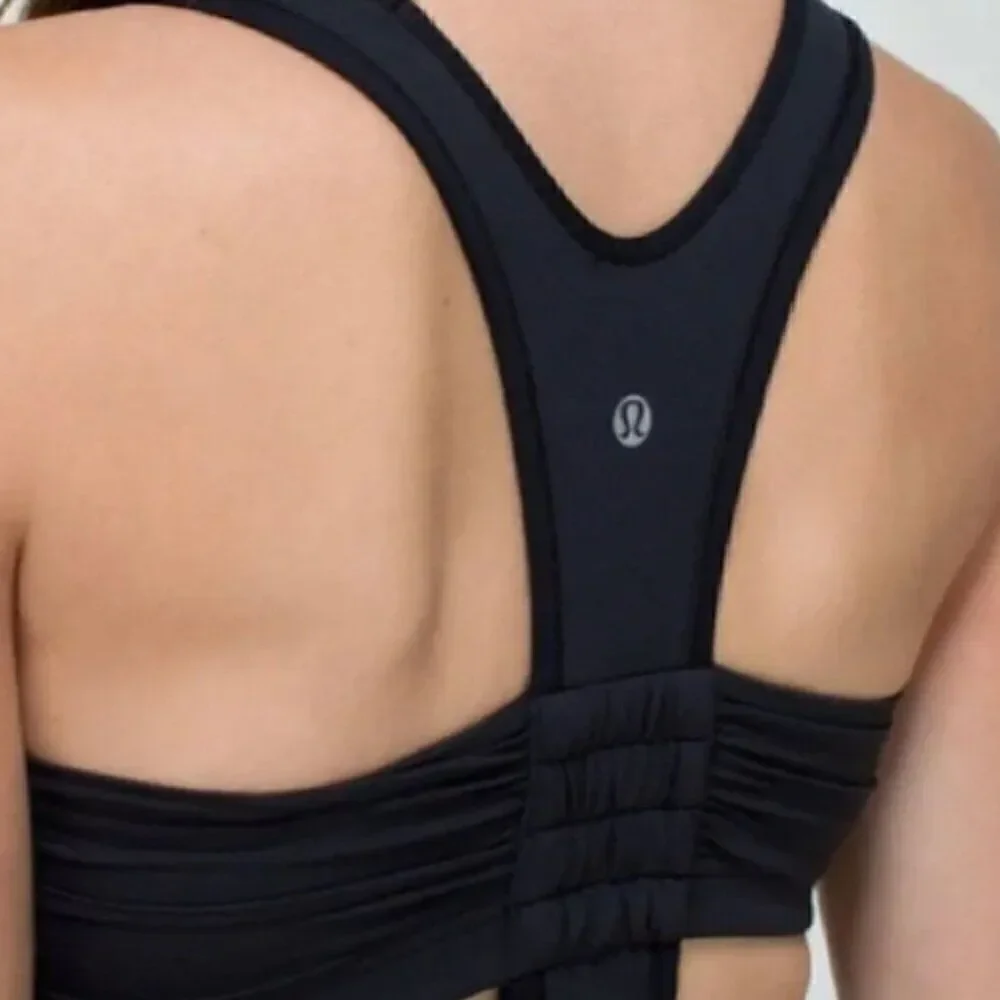 Lululemon Black racerback performance tank top EUC size 6